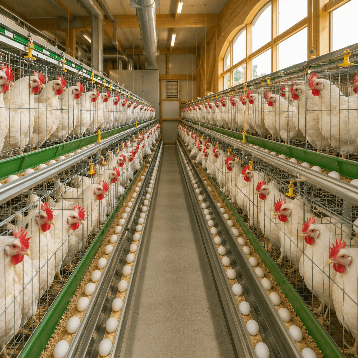 Poultry farm operation layout